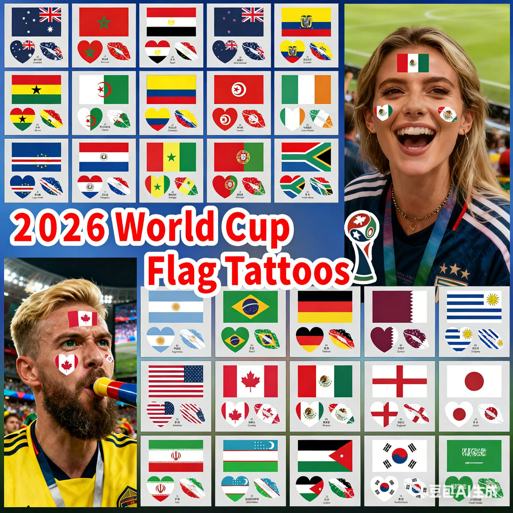 ¡Lleva la pasión mundialista en la piel! ⚽🔥